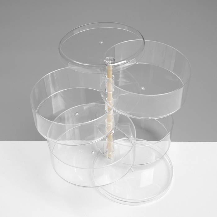 Подставка для украшений &laquo;Трансформер&raquo; 4 секции, 11,5&times;17,5см, цвет прозрачный