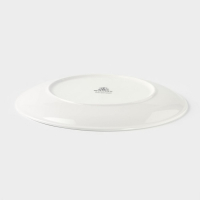 Тарелка фарфоровая обеденная с утолщённым краем Wilmax Olivia Pro, d=25,5 см, цвет белый