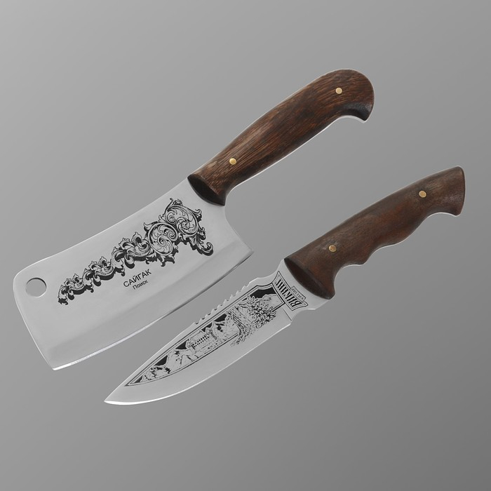 Набор с шампурами Набор с шампурами "Горный дух" кейс, шампуры, два ножа