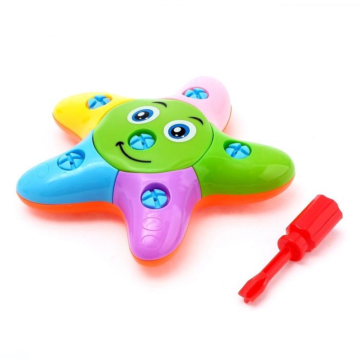 Конструктор для малышей &laquo;Звёздочка&raquo;, 14 деталей, цвета МИКС