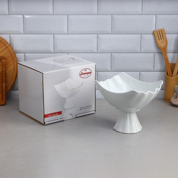 Салатник, с подставкой, 1.2 л, фарфор, Иран Салатник, с подставкой, 1.2 л, фарфор, Иран