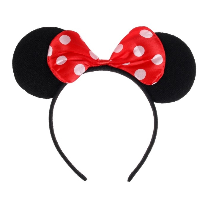 Карнавальный ободок &laquo;Ушки&raquo; с бантиком