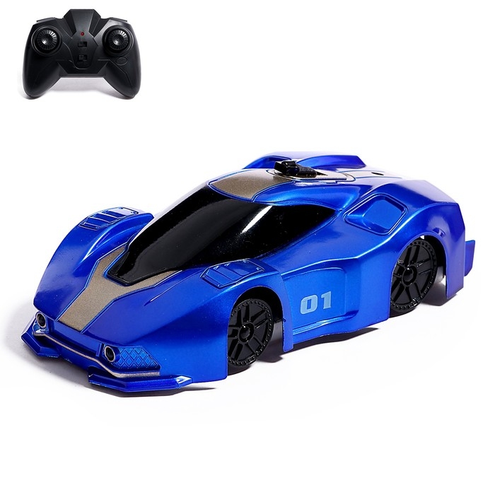 Антигравитационная машинка Racer, радиоуправление, ездит по стенам, цвет синий Антигравитационная машинка Racer, радиоуправление, ездит по стенам, цвет синий