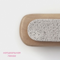 Щётка - пемза для тела с ручкой Доляна, натуральная щетина Щётка - пемза для тела с ручкой Доляна, натуральная щетина