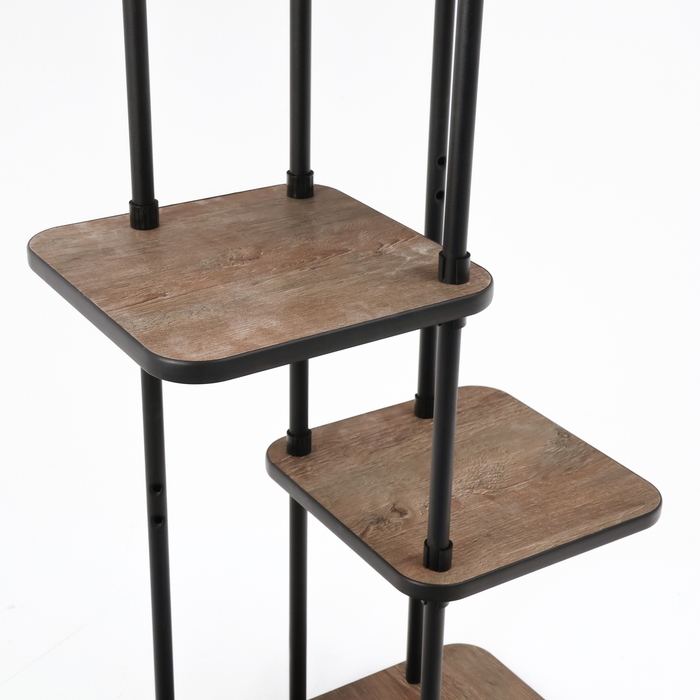 Подставка для цветов LAKSI ЮНА, 288x503x1175, черный/сосна санторини Подставка для цветов LAKSI ЮНА, 288x503x1175, черный/сосна санторини