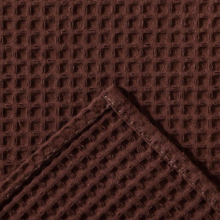 Полотенце вафельное Этель 70х140 см. цвет горький шоколад, 100% хлопок, плотность 240 г/м2 Полотенце вафельное Этель 70х140 см. цвет горький шоколад, 100% хлопок, плотность 240 г/м2