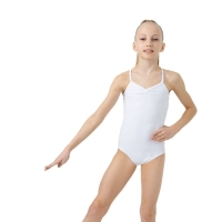 Купальник для гимнастики и танцев Grace Dance, р. 36, цвет белый
