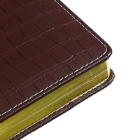 Ежедневник датированный 2024 A5 176 листов, deVENTE.Wild, твёрдая обложка из искусственной кожи, золотой срез, ляссе, кремовый блок 70 г/м2, тёмно-коричневый