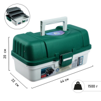 Ящик рыболовный ЯР-3, размер 44 х 22 х 20 см, 3 лотка Ящик рыболовный ЯР-3, размер 44 х 22 х 20 см, 3 лотка