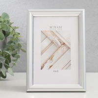 Фоторамка пластик "МИРАМ" 10х15 см 421 серебро Фоторамка пластик "МИРАМ" 10х15 см 421 серебро