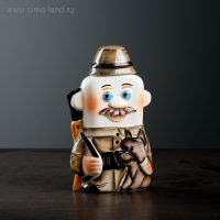 Штоф фарфоровый &laquo;Охотник&raquo;, 0.35 л, в упаковке книге