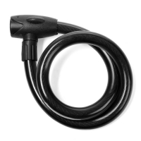 Замок навесной велосипедный ТУНДРА, 23х1000 мм, специальный ключ с пластиковой ручкой Замок навесной велосипедный ТУНДРА, 23х1000 мм, специальный ключ с пластиковой ручкой
