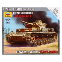 Сборная модель &laquo;Немецкий средний танк Т-IV&raquo;, Звезда, 1:100, (6151)