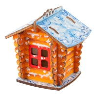 Роспись по дереву. Ёлочная игрушка &laquo;Сказочный домик&raquo;