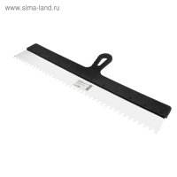 Шпатель зубчатый ЛОМ, 600 мм, зуб 8 мм, нержавеющая сталь Шпатель зубчатый ЛОМ, 600 мм, зуб 8 мм, нержавеющая сталь