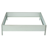 Клумба оцинкованная, 100 &times; 100 &times; 15 см, &laquo;Квадро&raquo;, Greengo