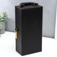 Шкатулка дерево, кожзам под бутылку "Премиум" 3 предмета тёмно-коричневый 35х11х17,5 см Шкатулка дерево, кожзам под бутылку "Премиум" 3 предмета тёмно-коричневый 35х11х17,5 см