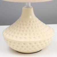 Настольная лампа "Мира" Е27 40Вт бежевый 25х25х37 см RISALUX