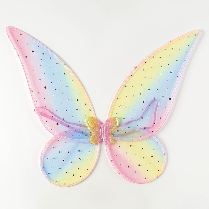 Карнавальные крылья "Бабочка", цвет радужный