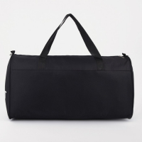 Сумка спортивная на молнии, длинный ремень, средний размер, цвет чёрный