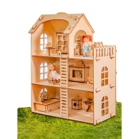 Домик из берёзовой фанеры &laquo;Забава&raquo; без мебели