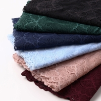 Кружевная эластичная ткань, 180 мм &times; 2,7 &plusmn; 0,5 м, цвет бордовый