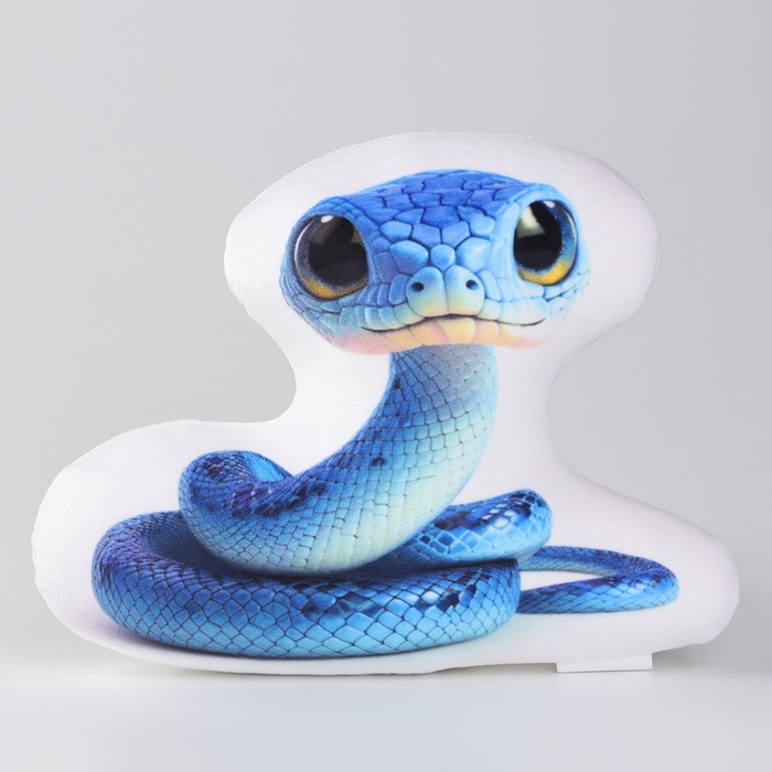 Новый год! Антистресс игрушка &laquo;Змея&raquo; синяя