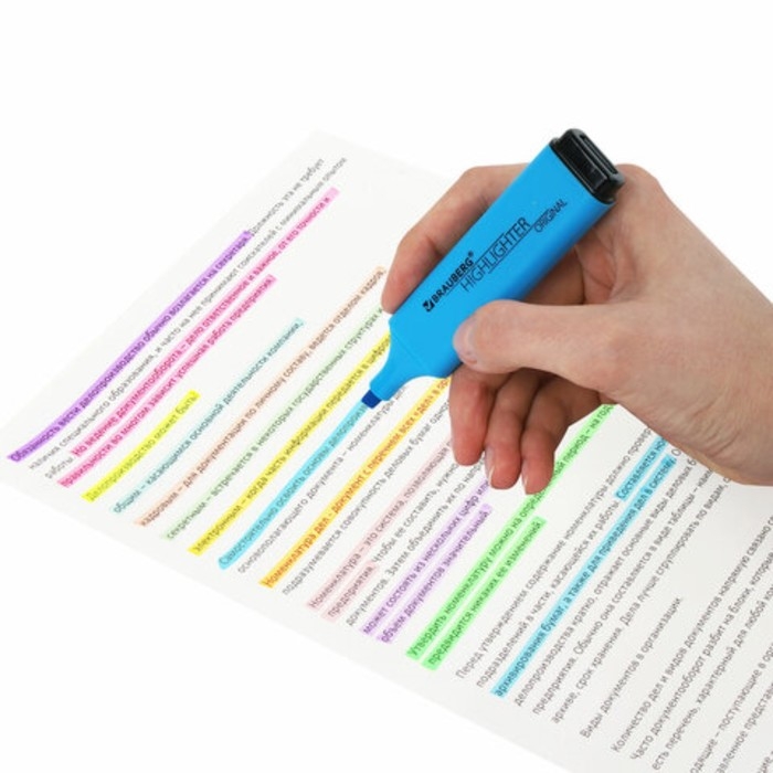 Набор маркеров текстовыделителей 12цв 1-5мм BRAUBERG "ORIGINAL NEON", на подставке 152217