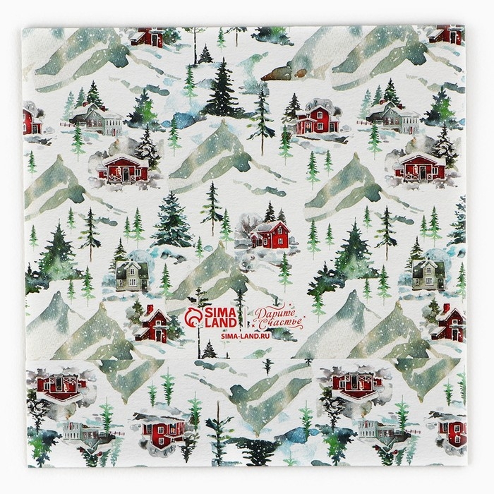 Коробка для сладостей «Уютный Новый год», 20 х 15 х 5 см, Новый год Коробка для сладостей «Уютный Новый год», 20 х 15 х 5 см, Новый год