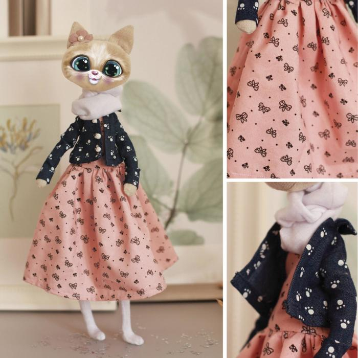 Набор для шитья. Мягкая игрушка своими руками &laquo;Кошечка Мелисса&raquo;, 35 см