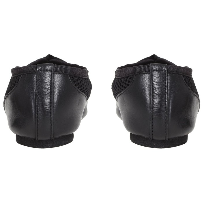 Джазовки &laquo;Спорт&raquo;, натуральная кожа, с сеткой, длина по стельке 23,5 см, цвет чёрный