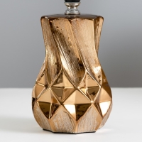 Настольная лампа "Эльга" Е14 40Вт шоколадно-золотой 20х20х34см RISALUX Настольная лампа "Эльга" Е14 40Вт шоколадно-золотой 20х20х34см RISALUX