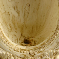 Горшок - фоторамка  "Зеркальце" под старину 15*7*21см