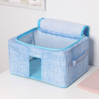 Кофр для хранения вещей Доляна &laquo;Ронда&raquo;, 30,5&times;24&times;16,5 см, цвет голубой