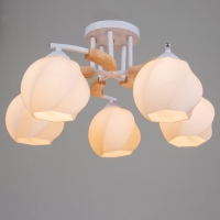 Люстра "Антер" 5хЕ27 40Вт белый 57х57х27 см BayerLux