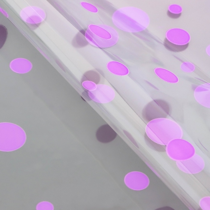 Пленка для цветов Пленка для цветов "Круги" сиреневая 0,7 х 8.2 м, 40мкм