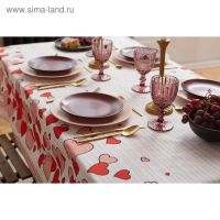 Скатерть "Этель" Cat's love 149х220см, 100% хлопок, саржа 190 г/м2