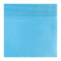 Блок с липким краем 76мм х 76мм 50л пластик прозрачный синий перламутр
