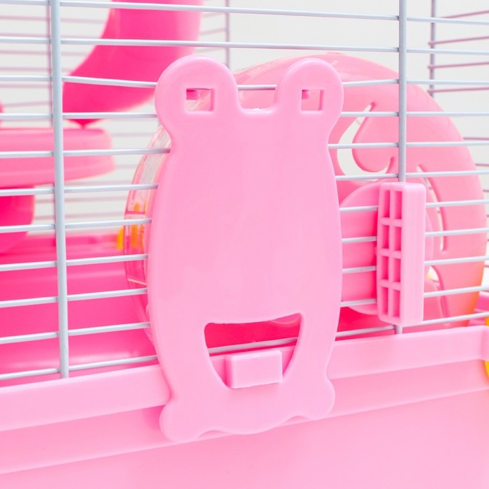 Клетка для грызунов "Пижон", 31 х 24 х 46 см, розовая