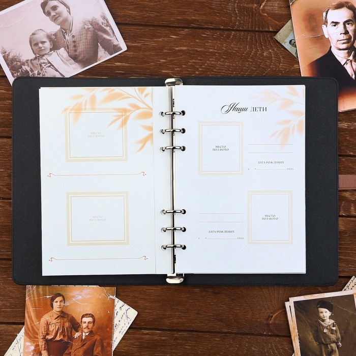 Родословная книга со встроенной флешкой 16 Gb &laquo;Семейная летопись&raquo;, 17,5 х 23 см..
