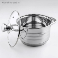 Кастрюля &laquo;Элис&raquo;, 3.5 л, d=20 см, капсульное дно, индукция