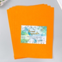 Фетр 1 мм "Оранжевый" набор 4 листа 30х40 см Фетр 1 мм "Оранжевый" набор 4 листа 30х40 см