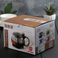 Чайник заварочный «Бетти», 800 мл, с ситечком, цвет черный Чайник заварочный «Бетти», 800 мл, с ситечком, цвет черный