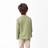 Лонгслив детский с карманом KAFTAN "Basic line", р.34 (122-128 см), хаки Лонгслив детский с карманом KAFTAN "Basic line", р.34 (122-128 см), хаки