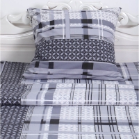 Комплект постельного белья 1,5 сп Ритм серый, 150х210 см, 150х210 см, 70х70 см, бязь, 120г/м, хл100% Комплект постельного белья 1,5 сп Ритм серый, 150х210 см, 150х210 см, 70х70 см, бязь, 120г/м, хл100%