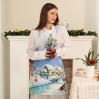 Фартук Этель "Рождественский вечер" 60х70 см, 100% хлопок, саржа 190 г/м2 Фартук Этель "Рождественский вечер" 60х70 см, 100% хлопок, саржа 190 г/м2