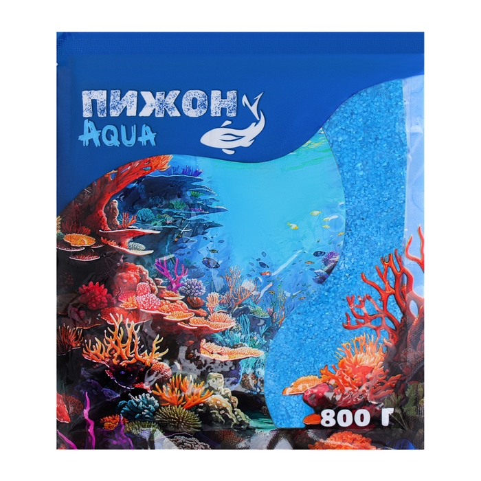 Песок кварцевый (0,1-0,2 мм) синий, 800 г Песок кварцевый (0,1-0,2 мм) синий, 800 г