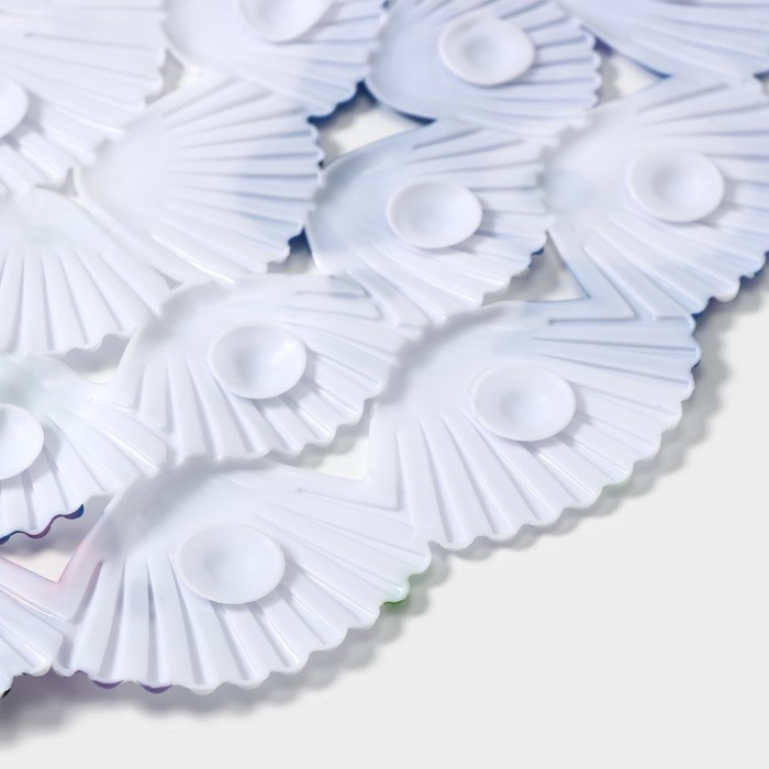 Коврик противоскользящий в ванну на присосках Доляна «Рыбка-шар», 39×69 см Коврик противоскользящий в ванну на присосках Доляна «Рыбка-шар», 39×69 см