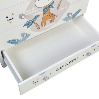 Комод пеленальный детский Фея 1580 &laquo;Жирафик&raquo;, 80х47х92 см., 4 ящика, цвет белый