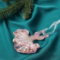 Украшение ёлочное "Бальное платье " 9,5х8,5 см, сиреневый перелив